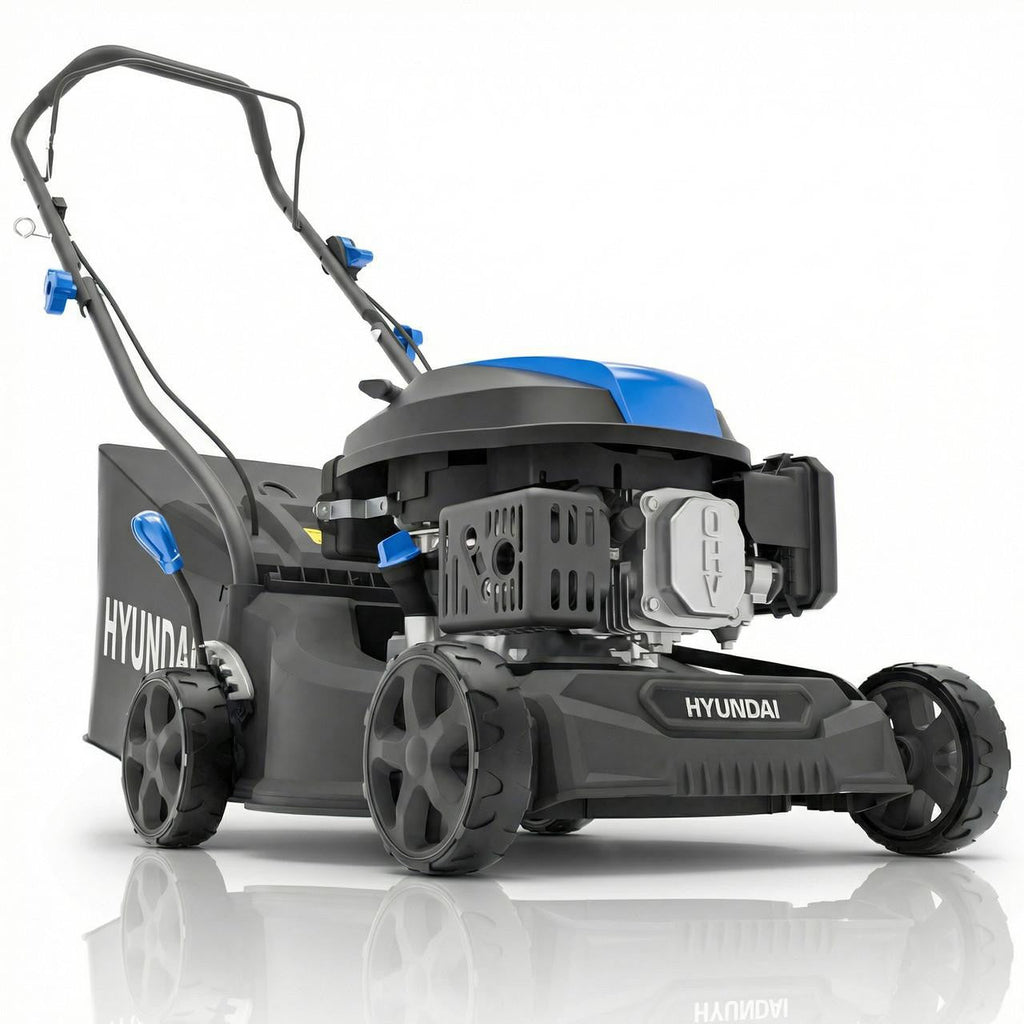 Hyundai 16" / 40cm Petrol Lawnmower, Hand Push, 139cc Engine | HYM16130PX