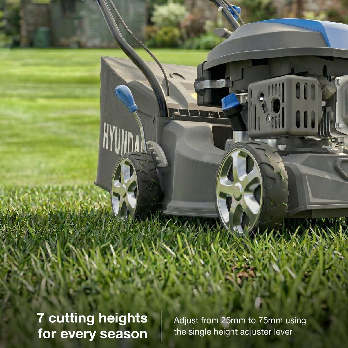 Hyundai 16" / 40cm Petrol Lawnmower, Hand Push, 139cc Engine | HYM16130PX