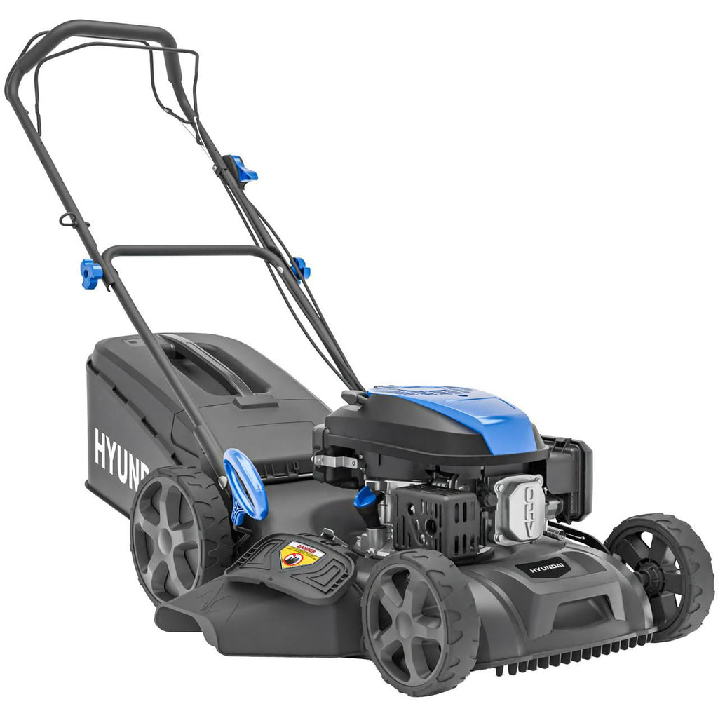 Hyundai 18" / 46cm Self-Propelled Petrol Lawnmower, 139cc, 4-in-1, Mulching | HYM18150SPX
