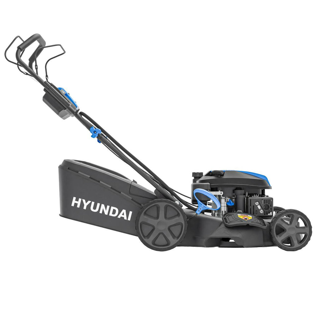 Hyundai 18" / 46cm Self-Propelled Petrol Lawnmower, Electric Start, 139cc | HYM18150SPEX