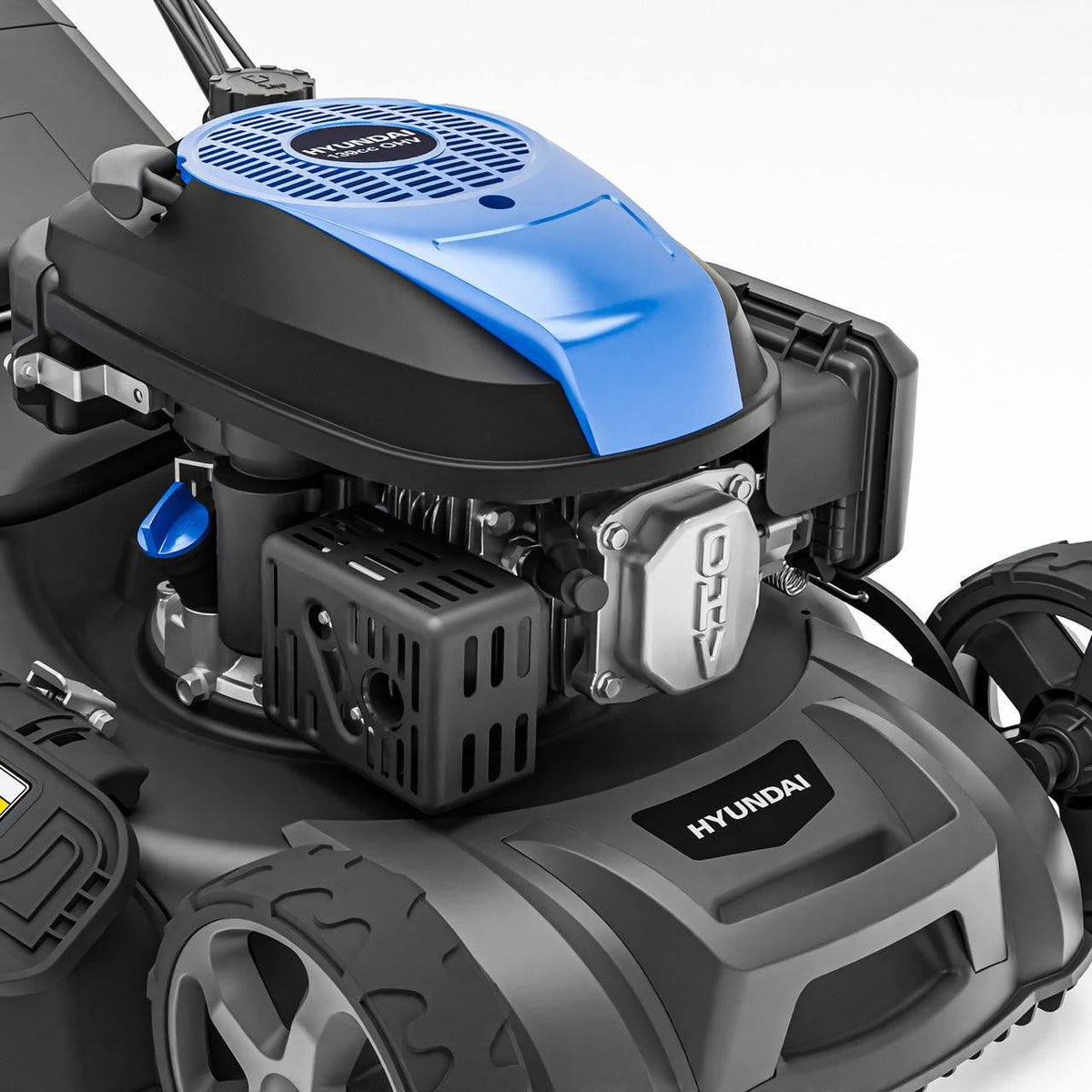 Hyundai 18" / 46cm Self-Propelled Petrol Lawnmower, Electric Start, 139cc | HYM18150SPEX