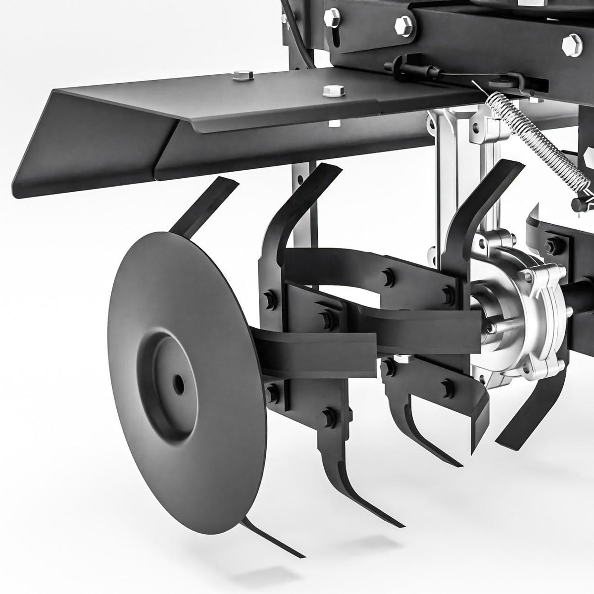 Hyundai 60cm / 24" Petrol Tiller, Electric Start, 173cc, 4 Blade Sets | HYT175EX