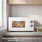HYUNDAI 800W 20L Solo Microwave, Dial Control, Stainless Steel Interior | HYMW80020MW