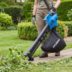 Souffleur et aspirateur de feuilles électrique Hyundai 3000W, 3-en-1, sac de collecte 34L | HYBV3000E3-EU