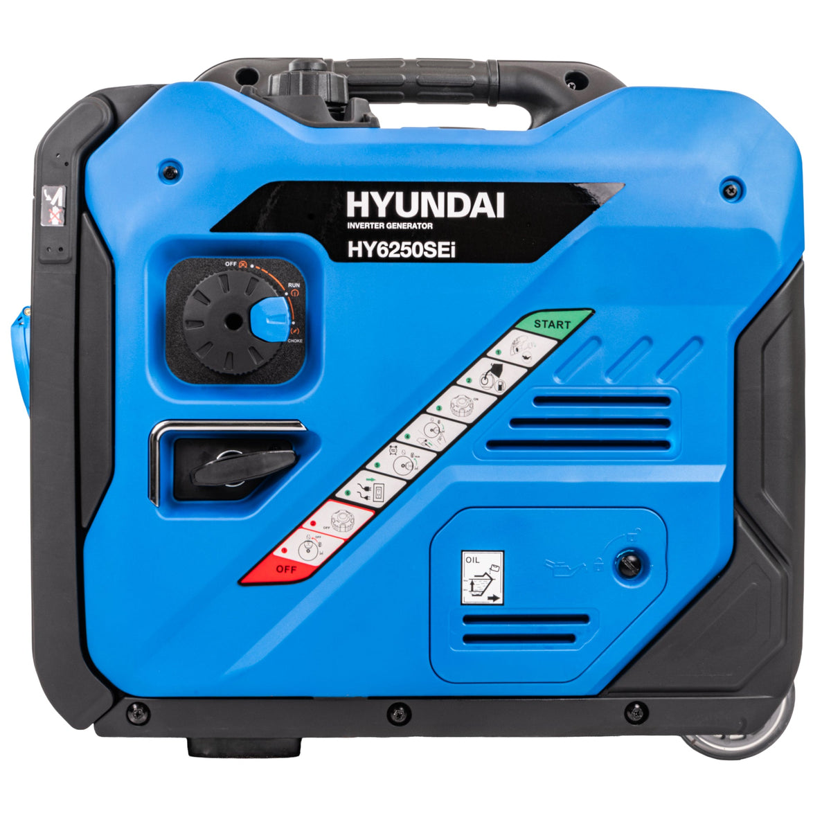 Hyundai Groupe Électrogène Onduleur 5,5kW / 5500W, Démarrage Électrique, Onde Sinusoïdale Pure | HY6250SEi-EU