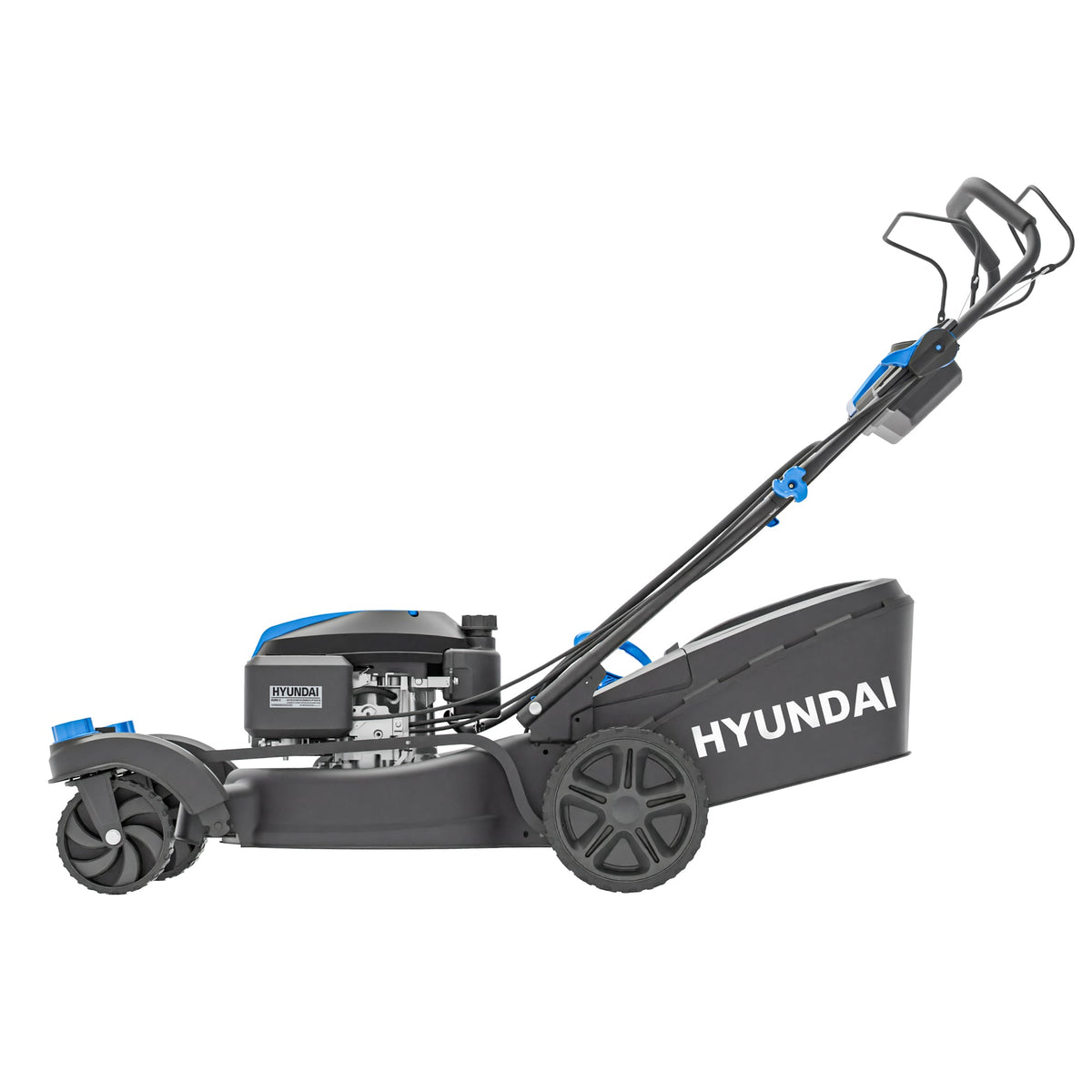 Tondeuse thermique autotractée Hyundai 51cm, Zéro virage, Démarrage électrique, 3-en-1 | HYM20200SPEZX-EU