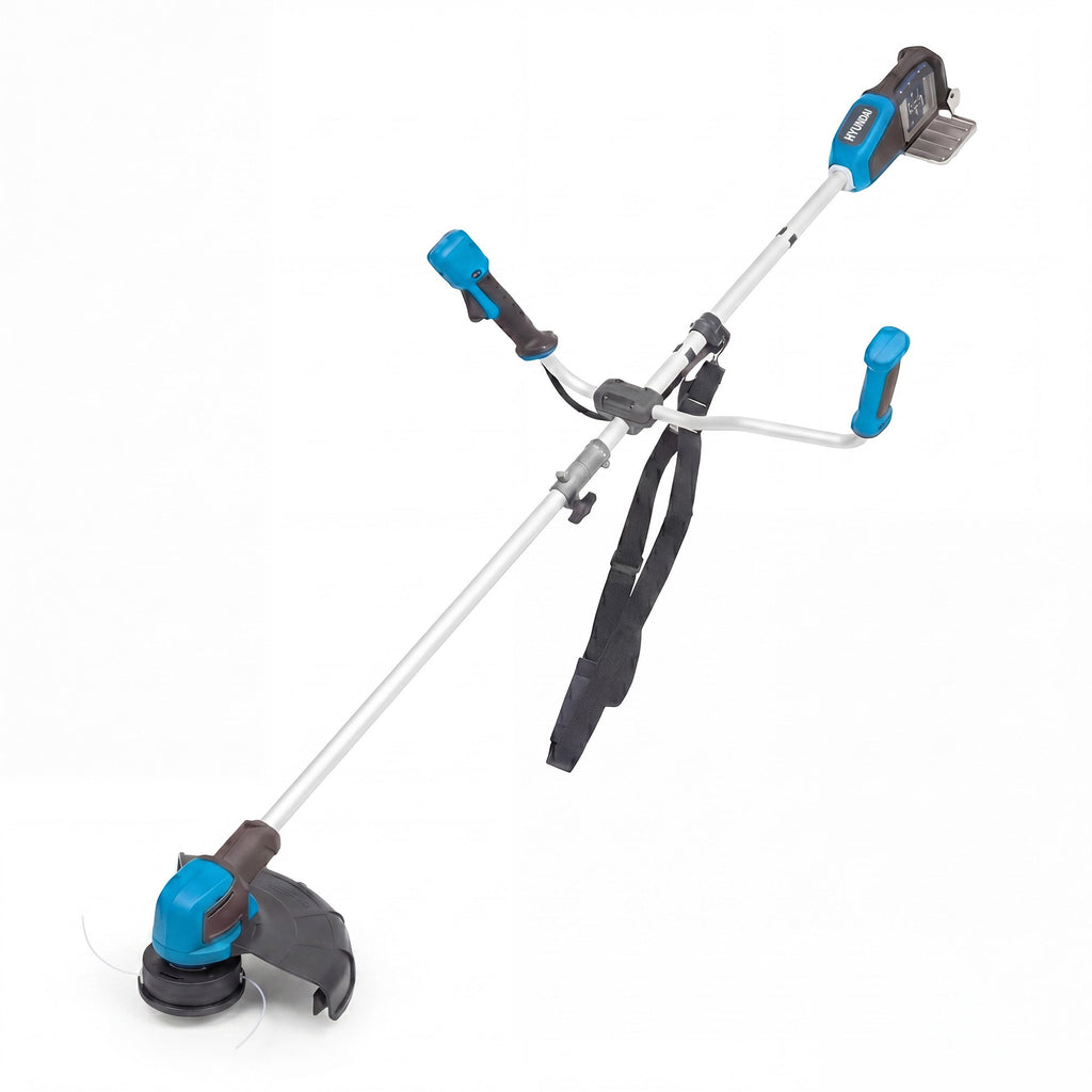 Hyundai 2x20V Brushless 2-in-1 Brush Cutter & String Trimmer, Straight Split Shaft, 3-Speed, 3 Year Warranty | HY40CGB26