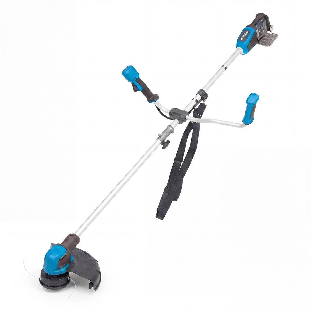 Hyundai 2x20V Brushless 2-in-1 Brush Cutter & String Trimmer, Straight Split Shaft, 3-Speed, 3 Year Warranty | HY40CGB26