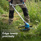 Hyundai 2x20V Brushless 2-in-1 Brush Cutter & String Trimmer, Straight Split Shaft, 3-Speed, 3 Year Warranty | HY40CGB26