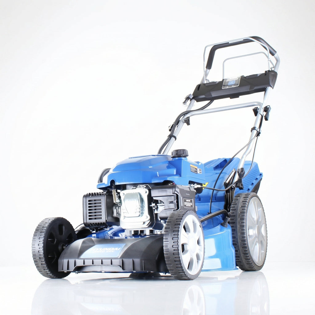 Hyundai 21'' / 53cm 224cc 4-in-1 Electric-Start Self-Propelled Petrol Lawnmower, Mulch, Rear & Side Discharge, Hose Connector | HYM530SPEX