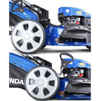 Hyundai 21'' / 53cm 224cc 4-in-1 Electric-Start Self-Propelled Petrol Lawnmower, Mulch, Rear & Side Discharge, Hose Connector | HYM530SPEX