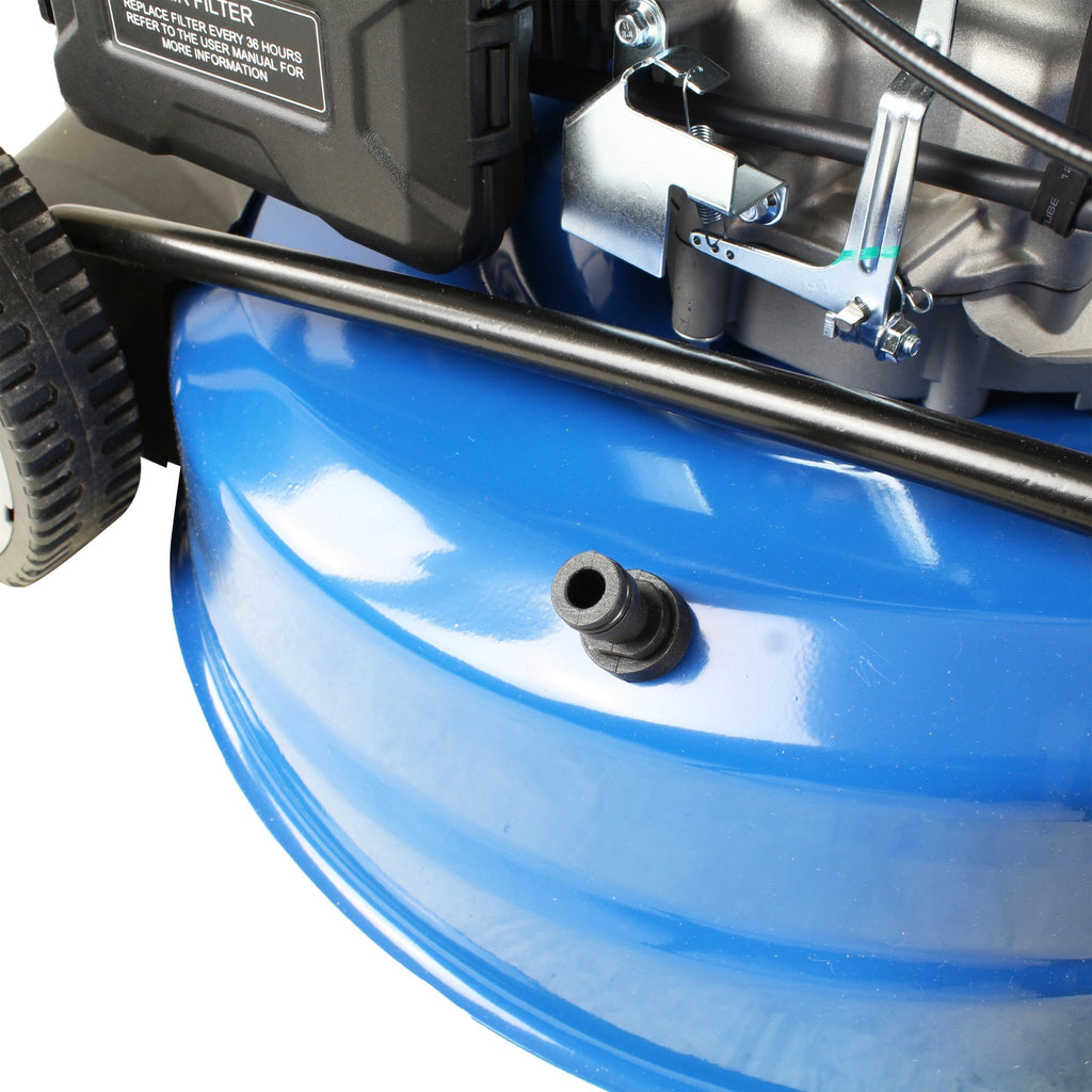 Hyundai 21'' / 53cm 224cc 4-in-1 Electric-Start Self-Propelled Petrol Lawnmower, Mulch, Rear & Side Discharge, Hose Connector | HYM530SPEX