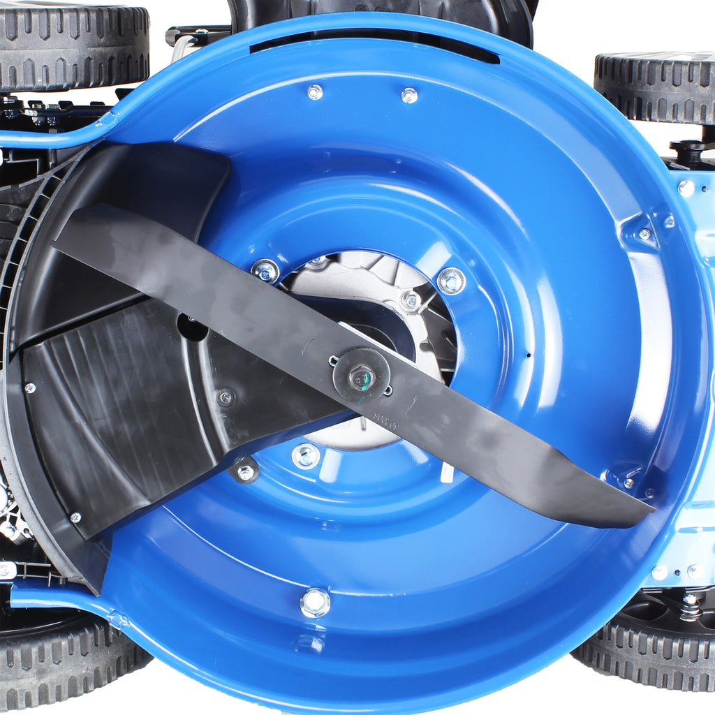 Hyundai 21'' / 53cm 224cc 4-in-1 Electric-Start Self-Propelled Petrol Lawnmower, Mulch, Rear & Side Discharge, Hose Connector | HYM530SPEX