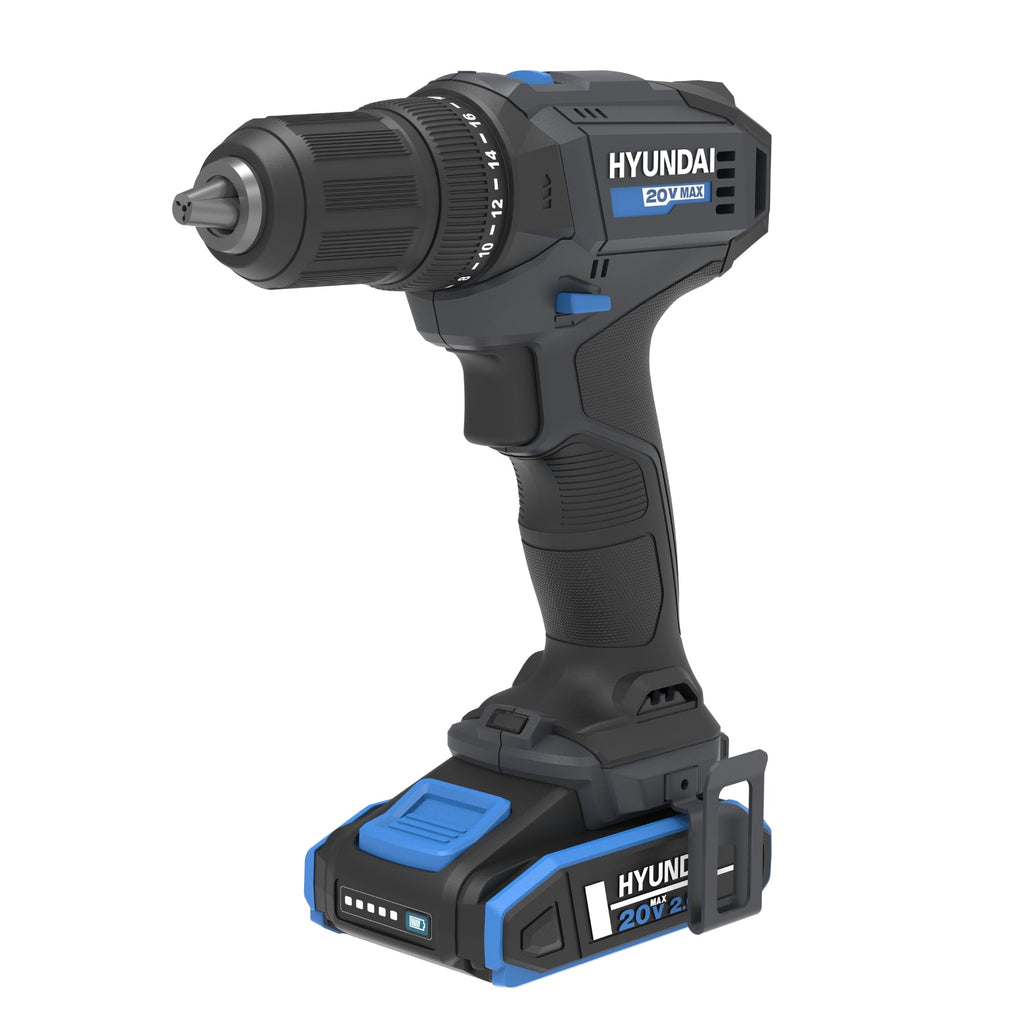 Hyundai 20V 33cm Lawnmower and 40Nm Driver Drill Kit