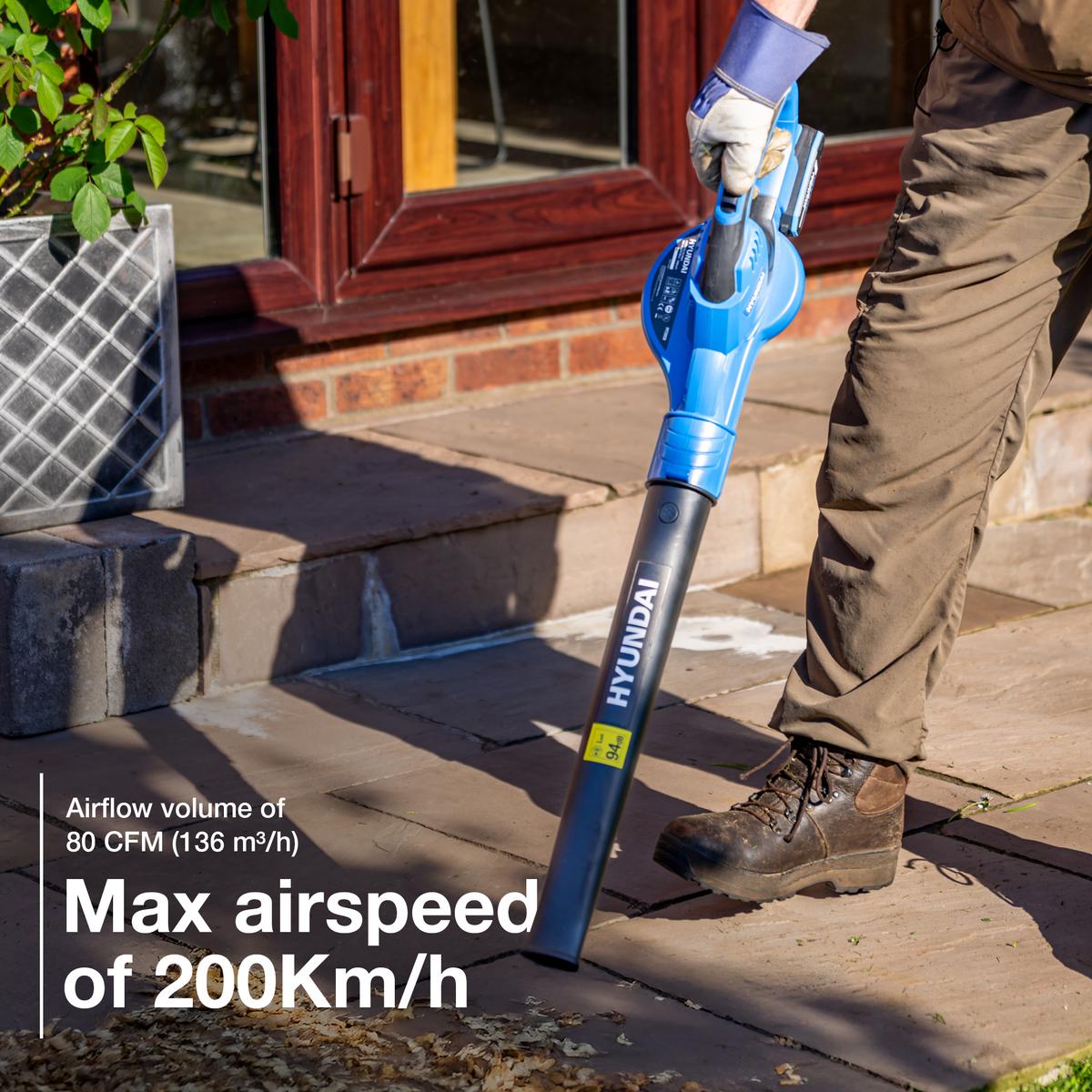 Hyundai 20V Leaf Blower and 30cm Grass Trimmer Kit
