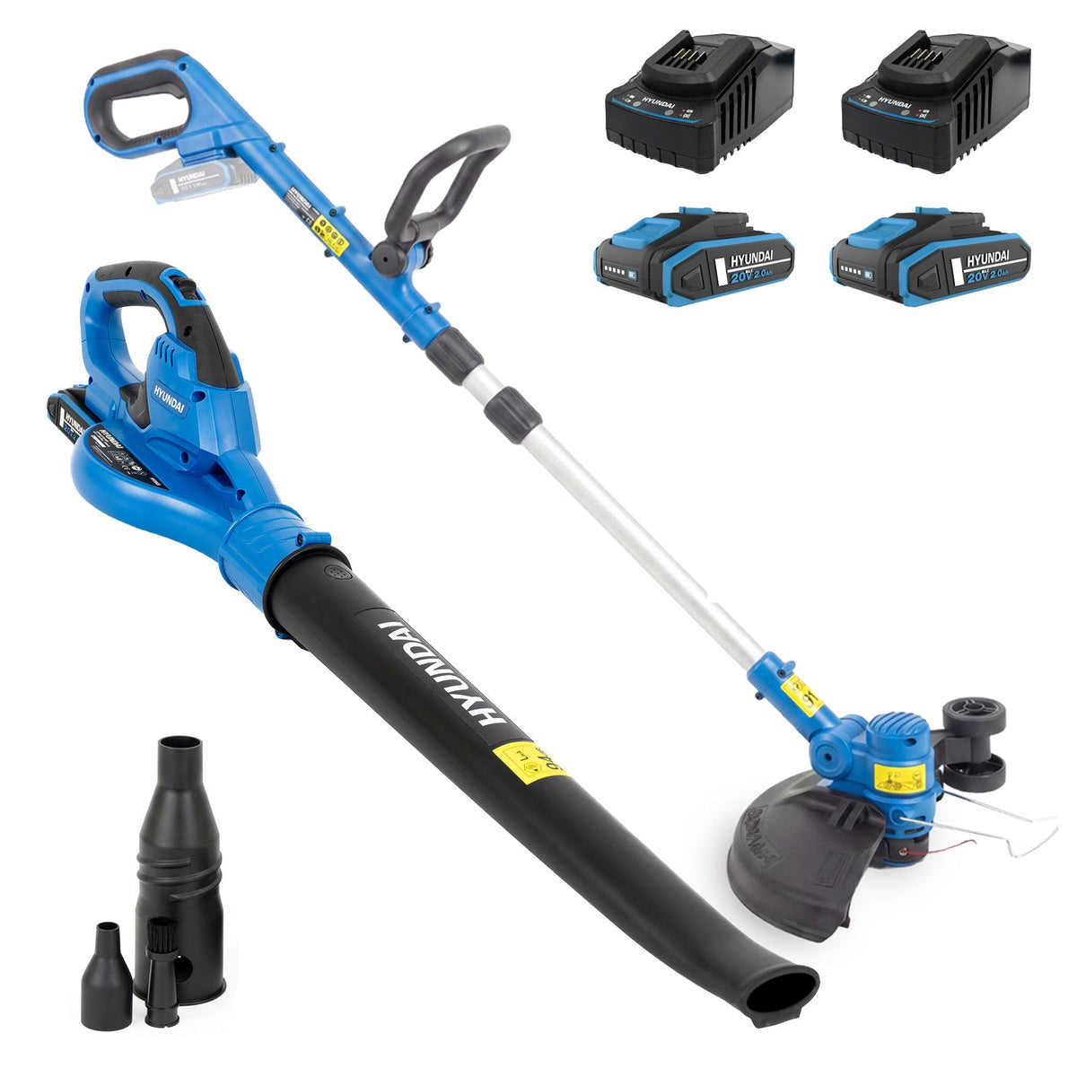 Hyundai 20V Leaf Blower and 30cm Grass Trimmer Kit