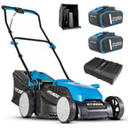 Hyundai 38cm / 15" 40V (2x20V) 3-in-1 Brushless Cordless Lawnmower,  36L Bag | HY40CLM38