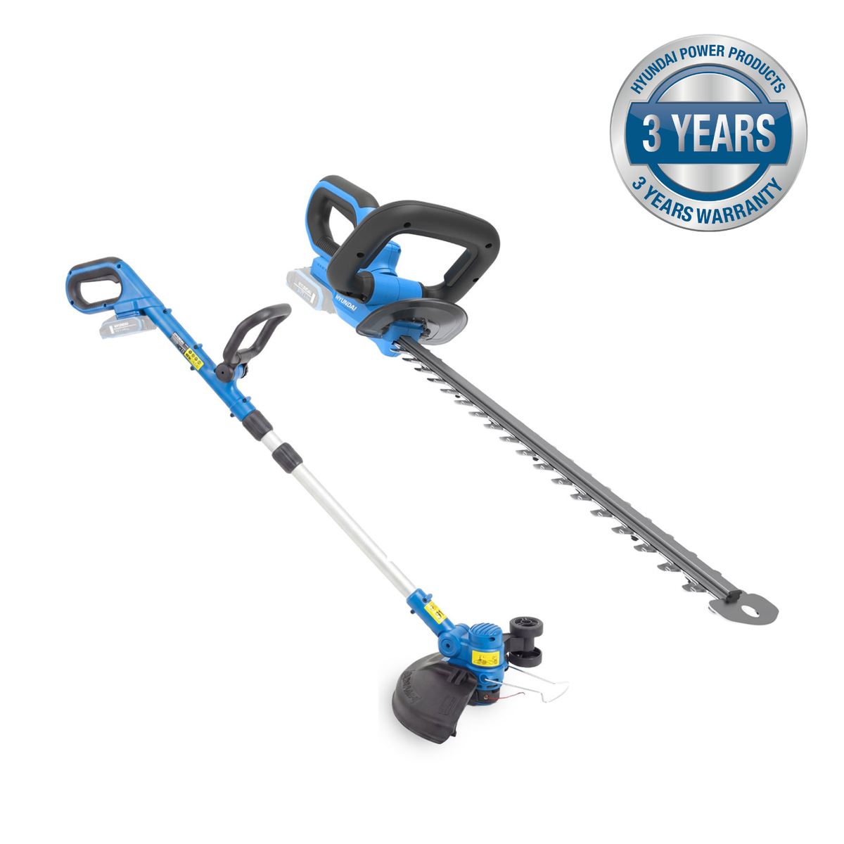 Hyundai 20V 30cm Grass Trimmer and 51cm Hedge Trimmer Kit