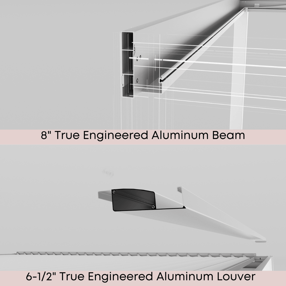 Villa pergola 2.0 - Motorized Louver w/ Edge Lighting