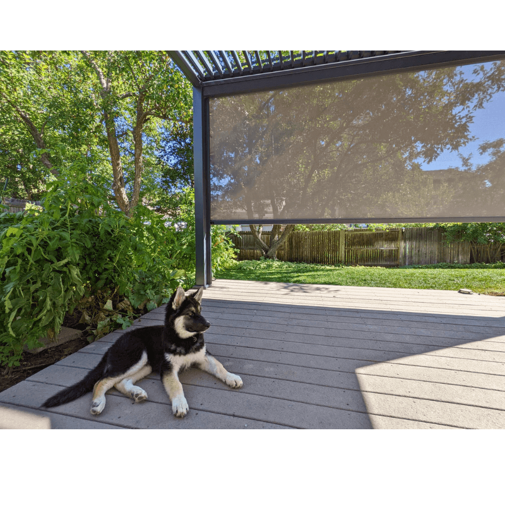 Wind/Sun Resistant Screen FOR Villa Pergola 2.0