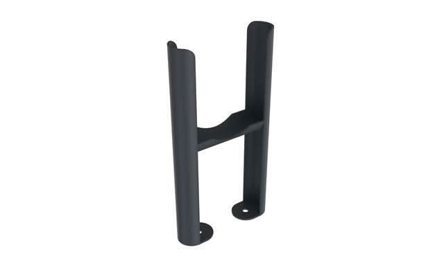 iBathUK Regency Traditional Floor Standing 3 Column Radiator Feet, High Strength Steel Gloss White 277mm