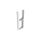 iBathUK Regency Traditional Floor Standing 3 Column Radiator Feet, High Strength Steel Gloss White 277mm