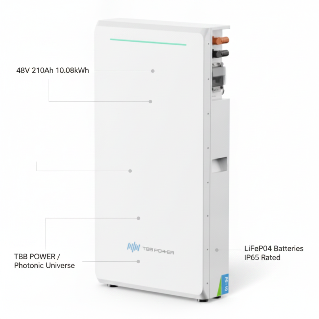 TBB Power 48V 210Ah 10.08kWh LiFePO4 Battery Pack