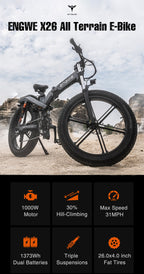 Engwe X26 Electric Bike Grey