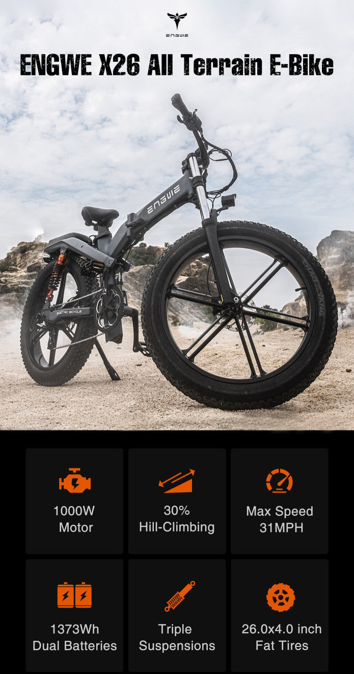 Engwe X26 Electric Bike Grey