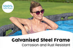 18ft x 52in Grey Round APX 365 Above Ground Pool Set