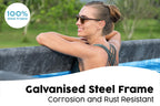 18ft x 52in Grey Rectangular APX 365 Steel Above Ground Pool Set
