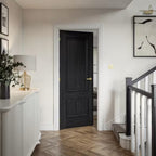JB Kind Burghley Black Laminate Internal Fire Door FD30 - All Sizes