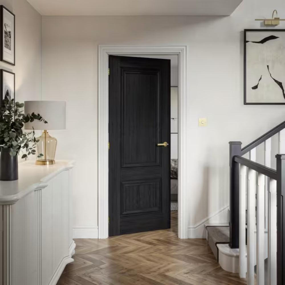 JB Kind Burghley Black Laminate Internal Fire Door FD30 - All Sizes