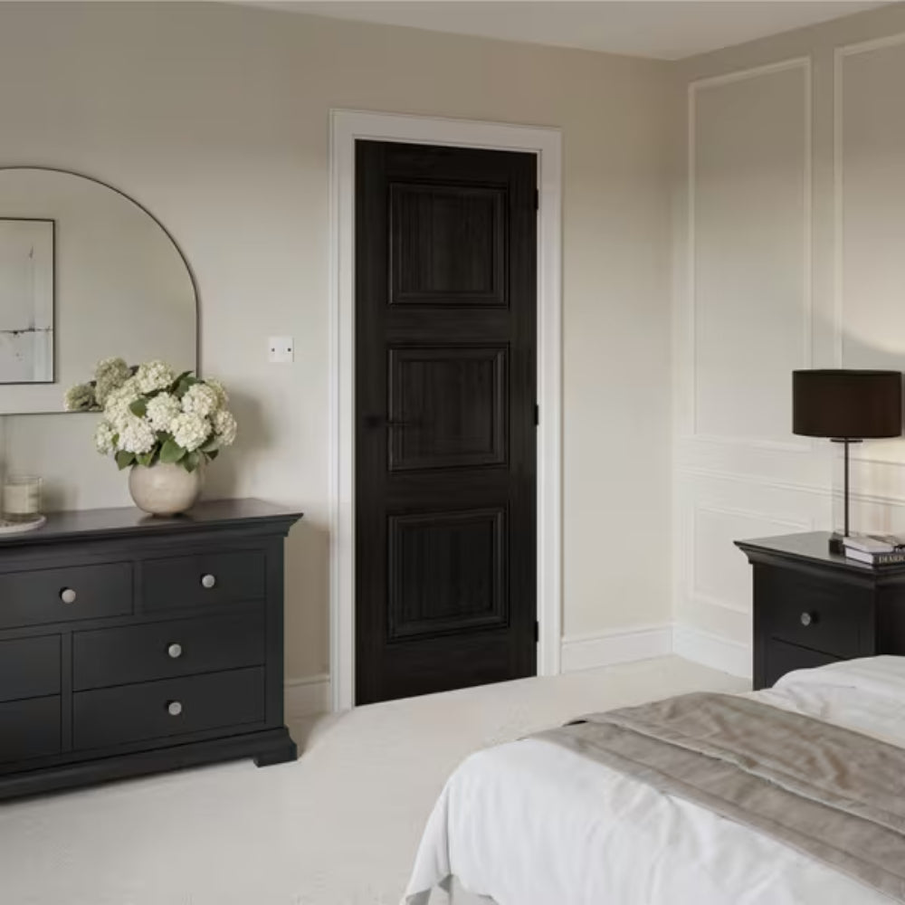 JB Kind Kedleston Black Laminate Internal Door - All Sizes