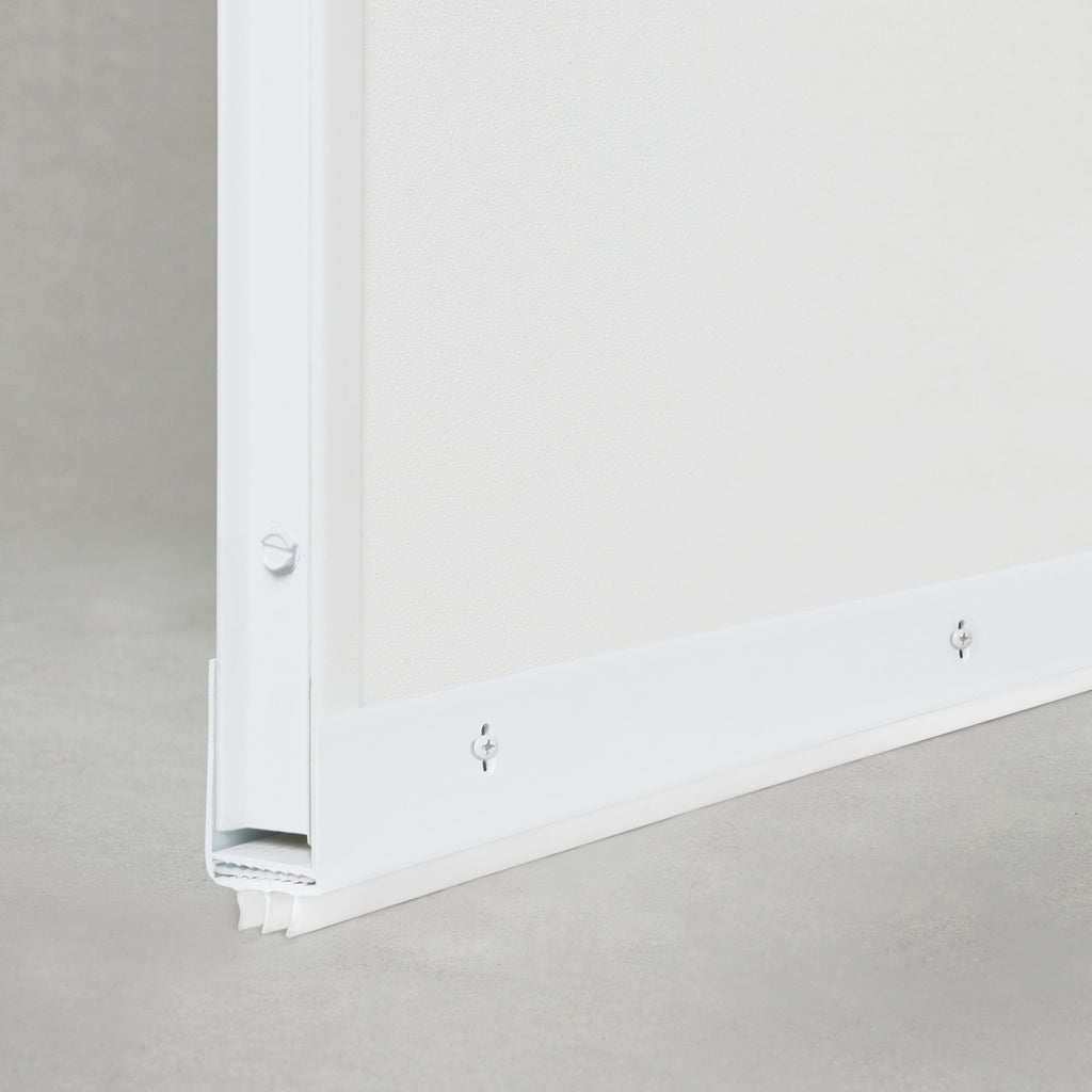 36 in. White Vinyl Adjustable Storm Door Screw-on Under Door Seal
