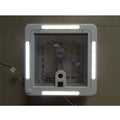 12V SHOWER ROOF VENT WITH LED LIGHTS & WHITE LID