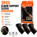 3PCS Elbow Support Sleeve Compression Brace Sports One Size Fits All