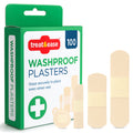 100pk Assorted Waterproof Adhesive Plasters Breathable First Aid Healing Bandage