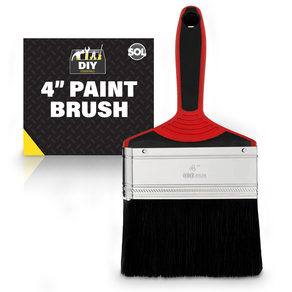 Paint Brush 4 Inch | Wall & Fence Decorating Tool | 2 Pack