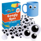 Self Adhesive Googly Eyes | Craft Wobbly Stick Ons | 200 Pack