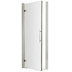 Oasis 8mm Glass Recessed Hinged Shower Door - Chrome