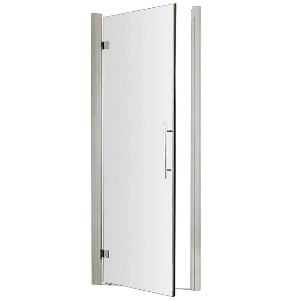 Oasis 8mm Glass Recessed Hinged Shower Door - Chrome