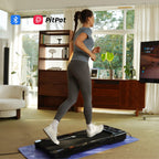 DeerRun Z10 Upgrade Full-screen Smart Walking Pad Treadmill with remote control 12% Auto Incline - Black, More Light, More Thin