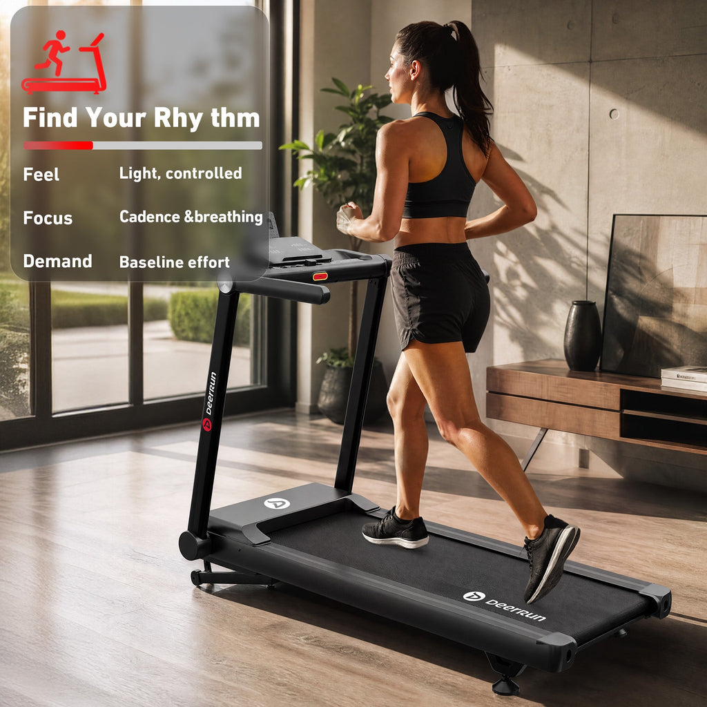 DeerRun Apex Rise 1 Challenge Training 25% Auto Incline Foldable Smart Treadmill
