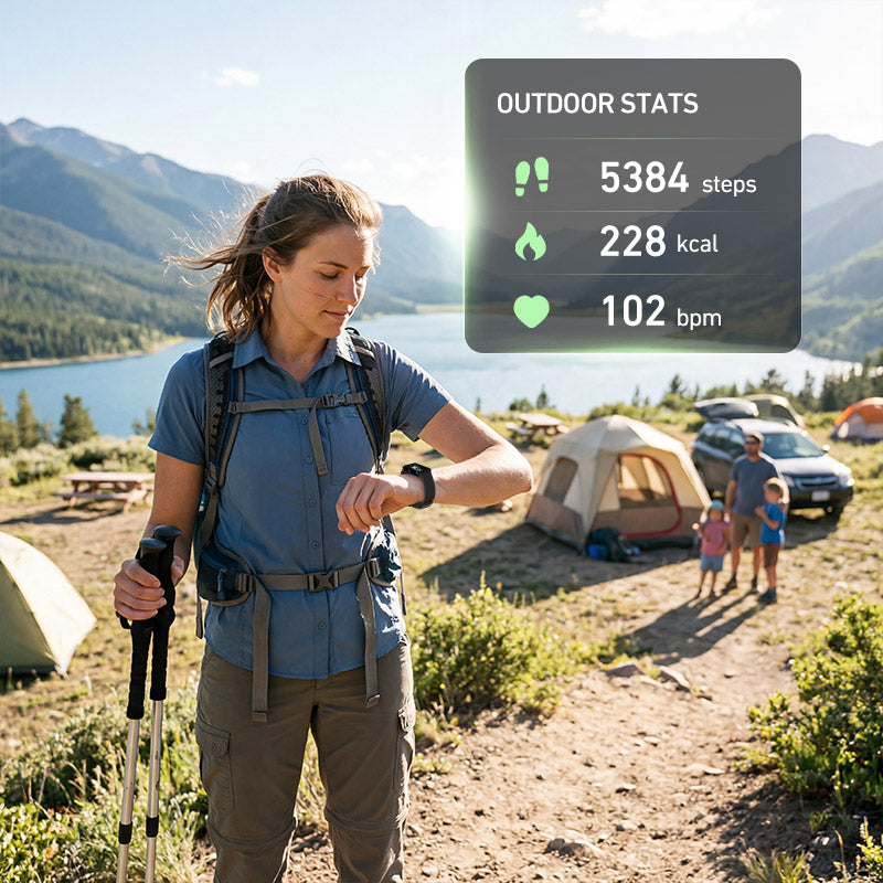 DeerRun® Fitness Smart Watch: Sync to PitPat App & Track Workouts