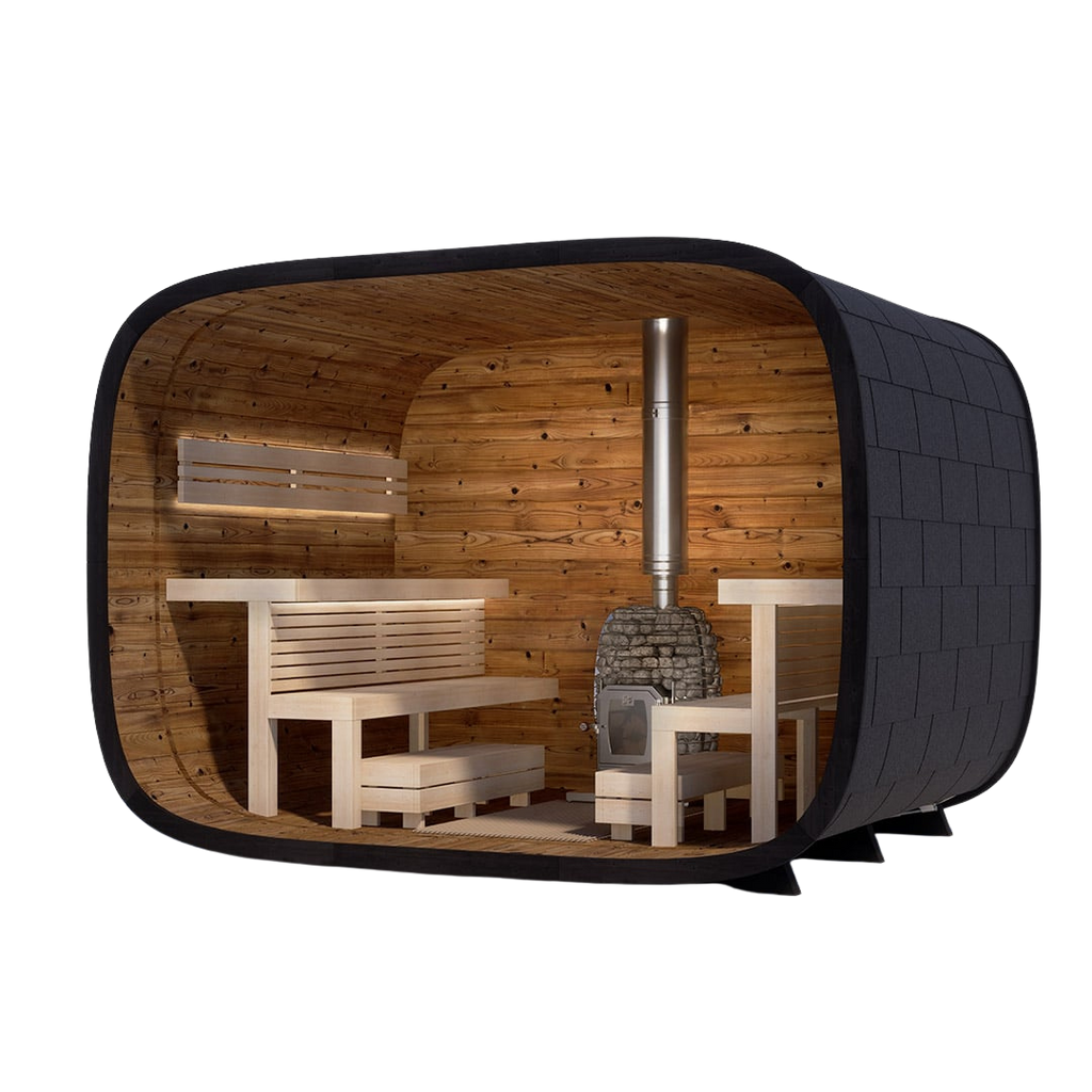 Leil Round Cube Single Sauna