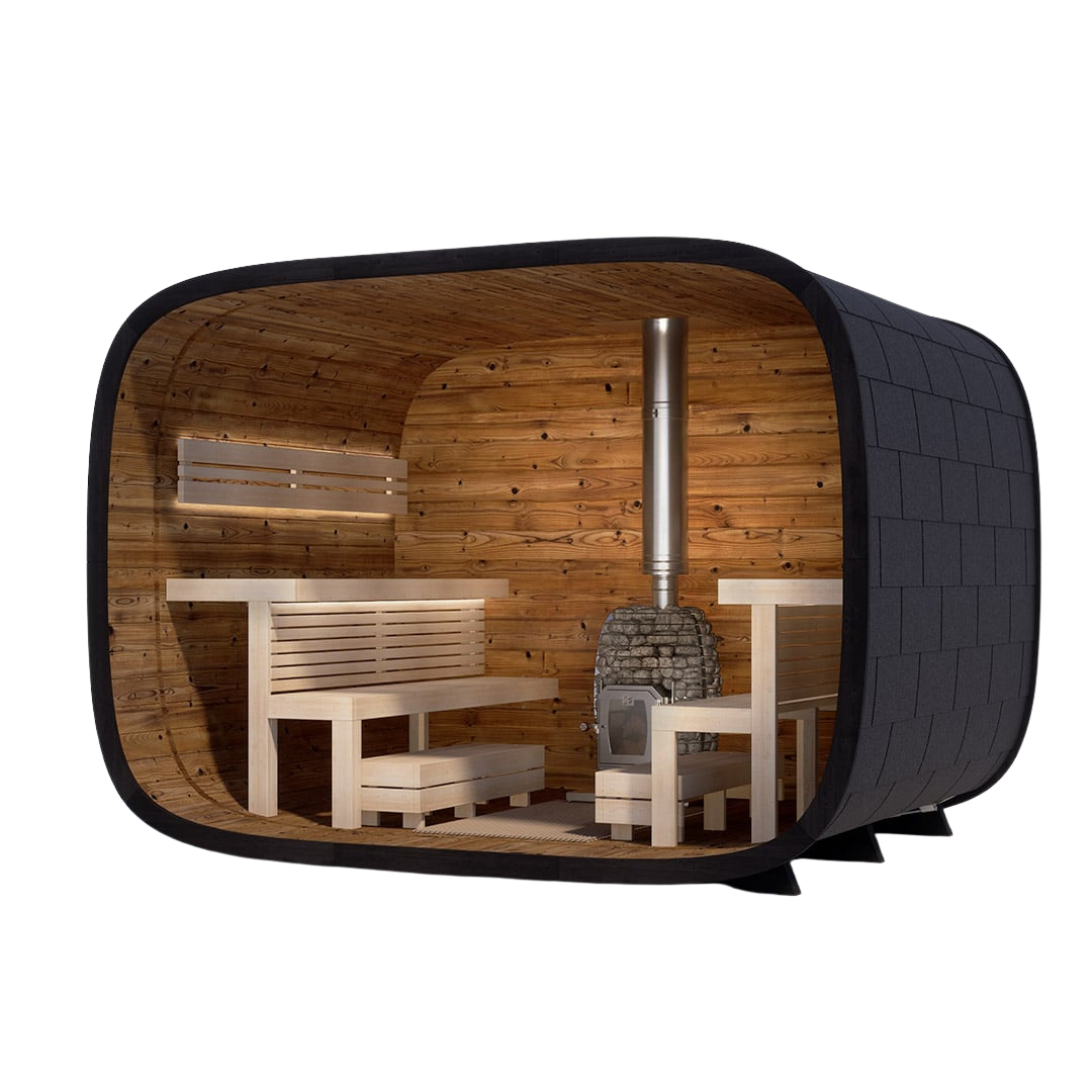 Leil Round Cube Single Sauna