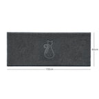 "Cat" Embossed Loofah Textured Spaghetti Door Mat