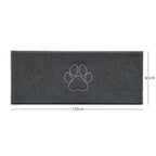 "Paw Print" Embossed Loofah Textured Spaghetti Door Mat