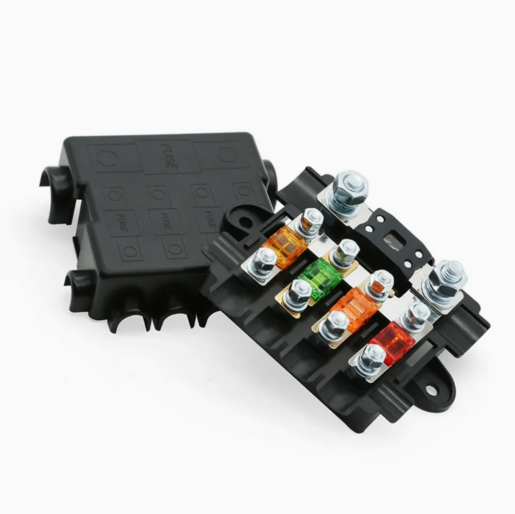 Skyenergi BX2054 Multi Circuit Fuse Box with 4 Outputs for High Current Applications